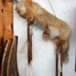 Authentic Native American Indian Navajo Real Fox Pelt Feather Arrow Quiver