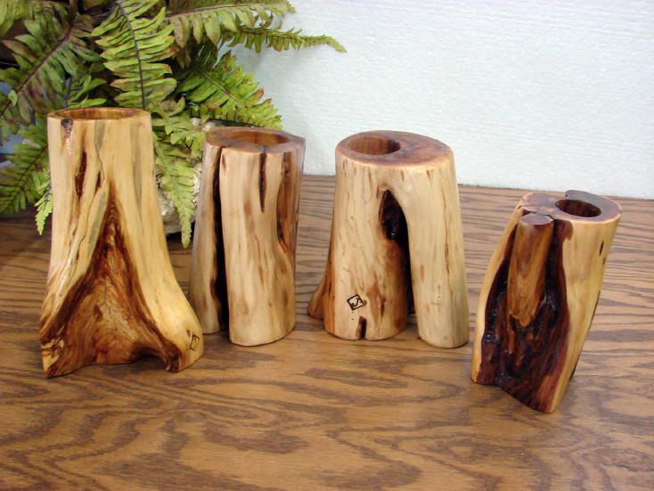Hand Carved Diamond Willow Fireplace Match Pen Toothbrush Holder, Moose-R-Us.Com Log Cabin Decor