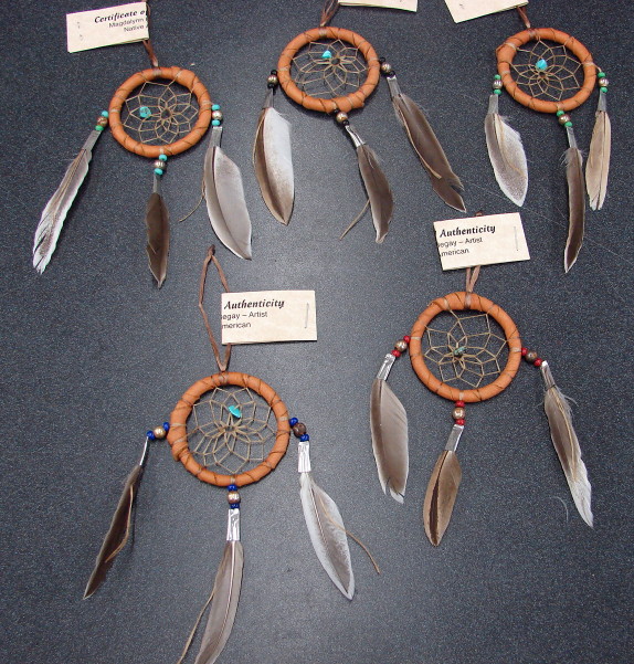 Authentic Ojibwe Navajo Native American Indian Dream Catcher Ornament, Moose-R-Us.Com Log Cabin Decor