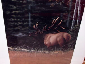 Trevor Eckhoff Reveille Bugling Elk Mountains Forest Print