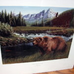 Trevor Eckhoff Watchful Eyes Grizzly Bear Eagle Mountains Print