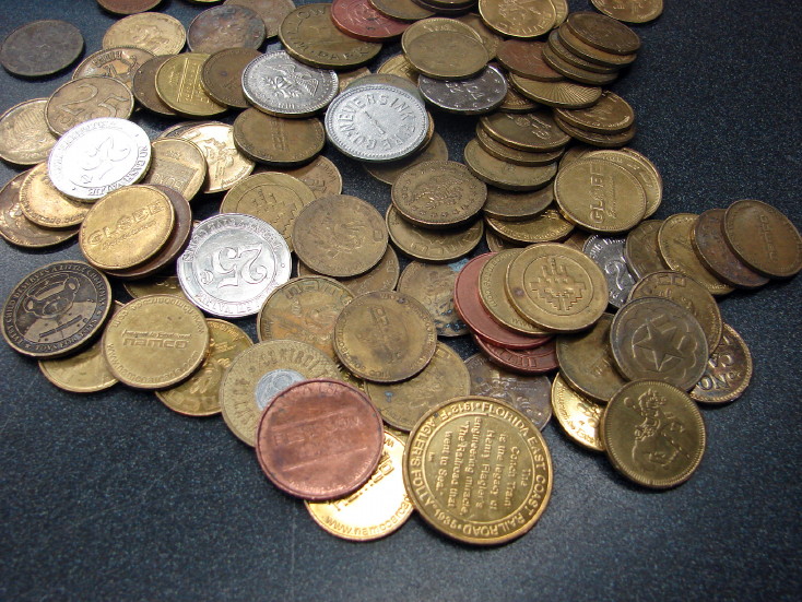 20 Vintage Token Coins Assortment Craft Old Coin Brass Copper Metal, Moose-R-Us.Com Log Cabin Decor