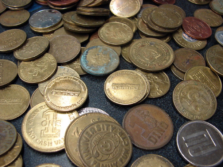 20 Vintage Token Coins Assortment Craft Old Coin Brass Copper Metal, Moose-R-Us.Com Log Cabin Decor