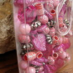 Acrylic Hot Pink Bead Kit Beading Package Luxe Spacers Cording - Image 3