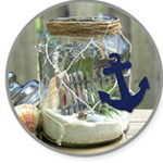 Wood Anchor Shape Nautical Craft Beach Ocean Coastal Theme - Image 2