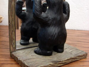 Big Sky Carvers Bearfoots Bears Jeff Fleming Atlas in Mirror Black Bear