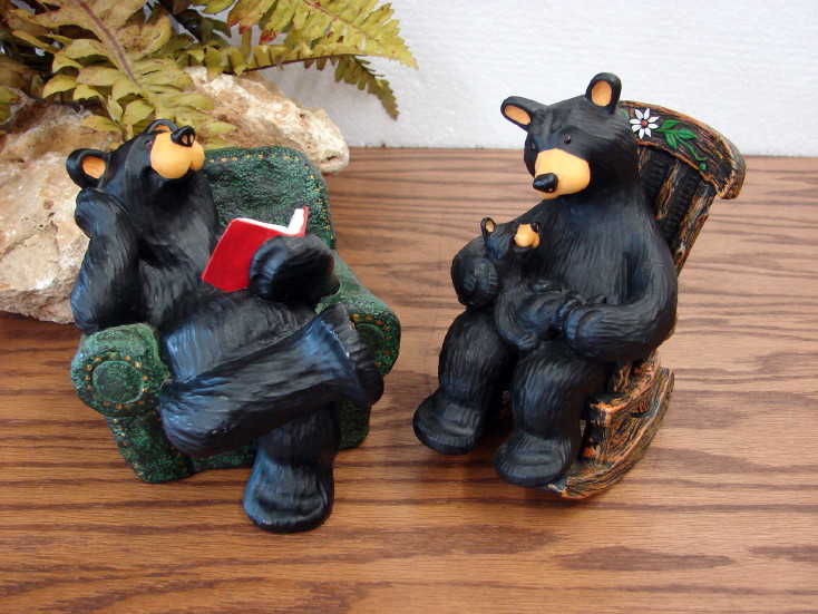 Bearfoots Bob Reading in Armchair Bear by Jeff Fleming for sale online 