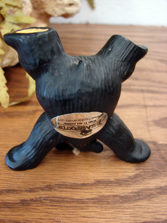 Big Sky Carvers Bearfoots Bears Jeff Fleming Handstand Itty Bitty Black Bear - Image 2