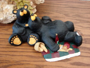 Big Sky Carvers Bearfoots Bears Jeff Fleming Bear Picnic Black Bear Couple