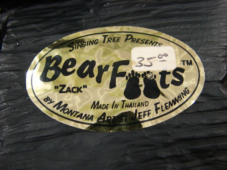 Big Sky Carvers Bearfoots Bears Jeff Fleming Zack Black Bear Shelf Sitter Hanger, Moose-R-Us.Com Log Cabin Decor