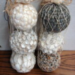Set/3 Real Seashell Orb Sphere Seashore Nautical Decor Tropical Coastal Decorating - Image 2