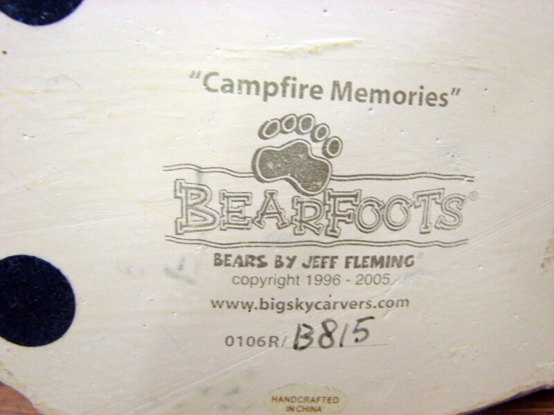 Big Sky Carvers Bearfoots Bears Jeff Fleming Campfire Memories Camp Fire, Moose-R-Us.Com Log Cabin Decor
