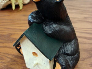 Big Sky Carvers Bearfoots Bears Jeff Fleming Gabe Bear with Bird House