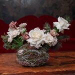 Twig Moss Pinecone Container Orb Vase Rustic Wedding Table Centerpiece - Image 5