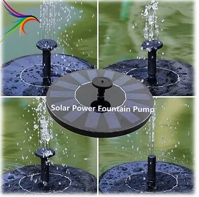 Floating Solar Water Feature Fountain Pump No Battery No Electricity Needed, Moose-R-Us.Com Log Cabin Decor