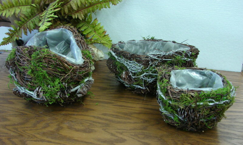 Twig Moss Pinecone Container Orb Vase Rustic Wedding Table Centerpiece, Moose-R-Us.Com Log Cabin Decor