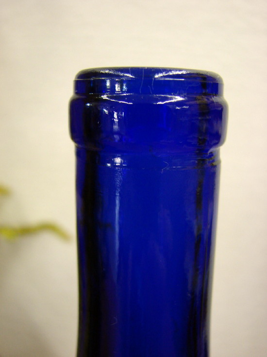 Royal Cobalt Blue Glass Bottle Tree Wine Craft Lamp NOS Wedding Beach Decor, Moose-R-Us.Com Log Cabin Decor