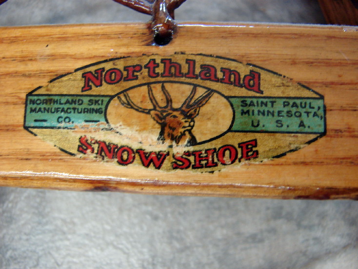 Vintage Huron Rawhide Wood Northland Ski Mfg Snowshoes NOS Gorgeous, Moose-R-Us.Com Log Cabin Decor