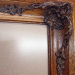 Two 16 x 11 Elaborate Oak Picture Frame Non-glare Glass Matching Frames