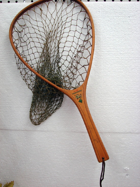 Vintage Trout Fly Fishing Net Wood Ames Mfg Troutster No 250 River