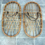 Bear Paw Rare Rawhide Wood Fahlin WWII US Army 1943 Snowshoes 10th Mountain Division