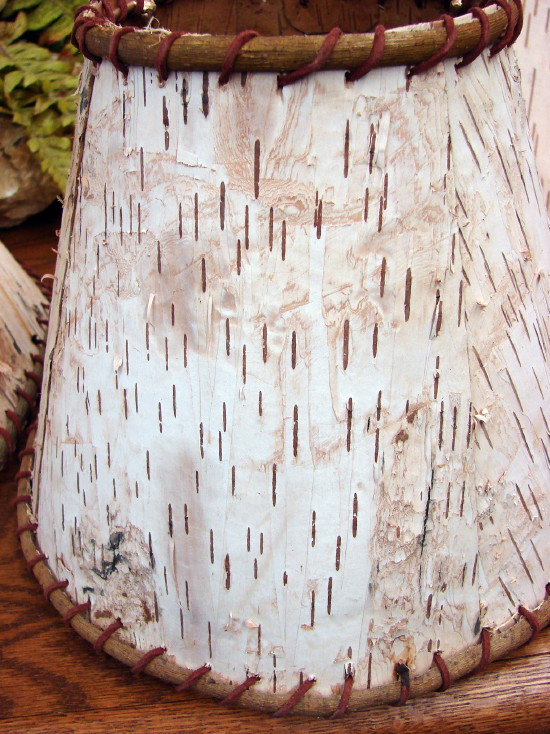 Birch Bark Lamp Shade Log Cabin Rustic Cabin Decor Lamp Shades 3 Sizes, Moose-R-Us.Com Log Cabin Decor
