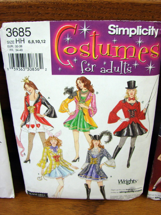 Uncut Simplicity Patterns Sexy Halloween Costumes for Adult Women 28 Variations, Moose-R-Us.Com Log Cabin Decor