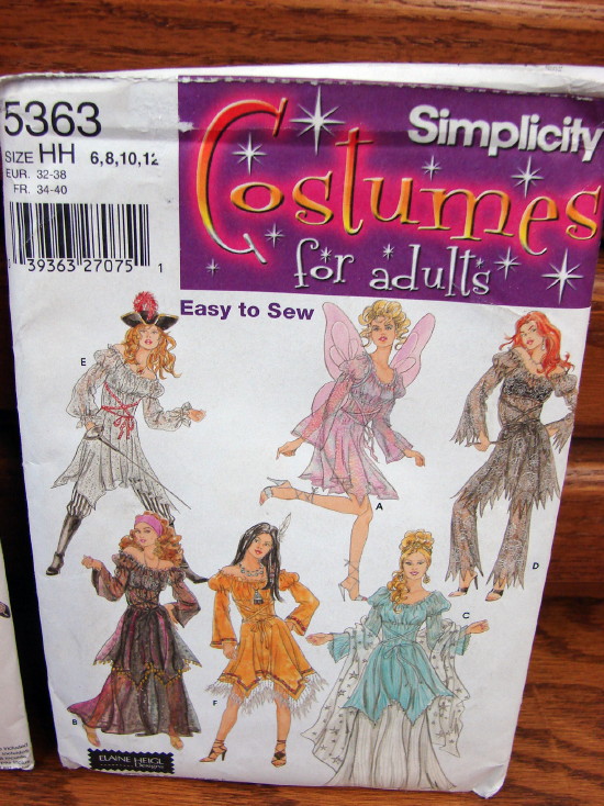 Uncut Simplicity Patterns Sexy Halloween Costumes for Adult Women 28 Variations, Moose-R-Us.Com Log Cabin Decor