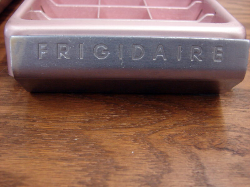 Pink Rose Color Vintage Frigidaire Ice Cube Tray MCM Heavy Duty Aluminum, Moose-R-Us.Com Log Cabin Decor