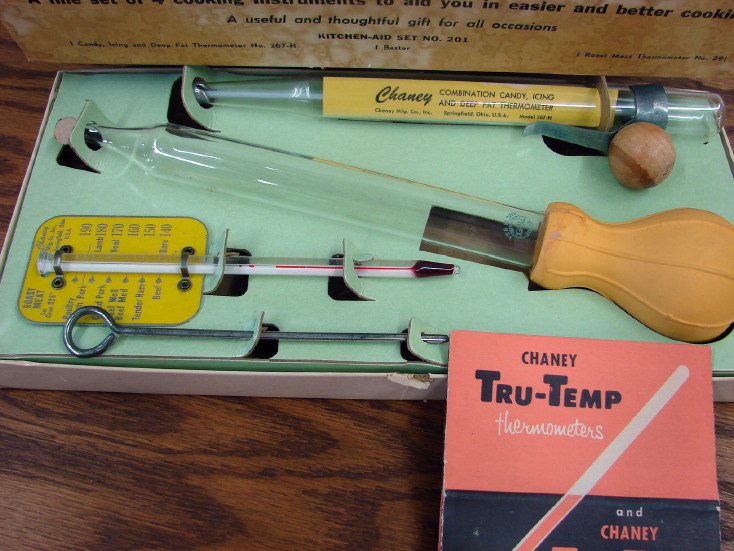 Vintage Box Tru Temp Kitchen-aid Candy Meat Frosting Thermometers Basting Set, Moose-R-Us.Com Log Cabin Decor