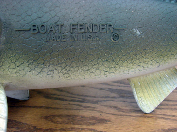 Rare Vintage Vinyl Walleye Boat Fender Bumper Pat Pending Pre1994, Moose-R-Us.Com Log Cabin Decor