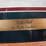 Mark Daehlin Artwork Rare Watched Wolf Birch Trees Framed Matted Picture - Image 3