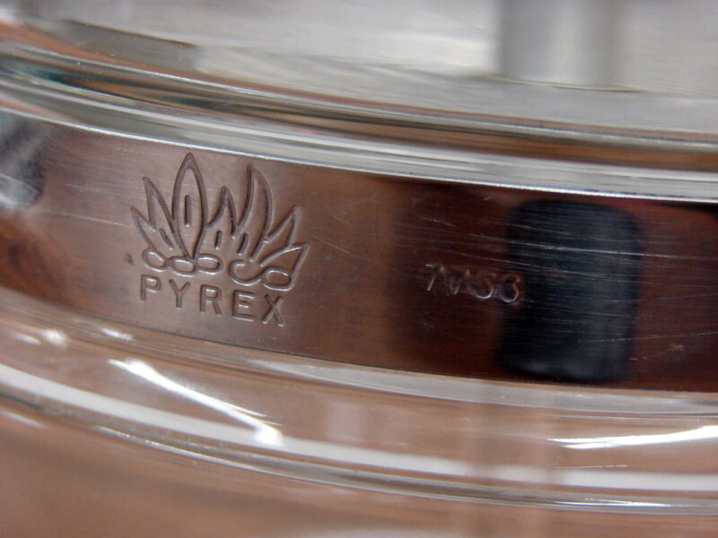 Vintage Pyrex 7756 Flameware Glass Coffee Percolator Pot 6 Cup Amish Estate, Moose-R-Us.Com Log Cabin Decor
