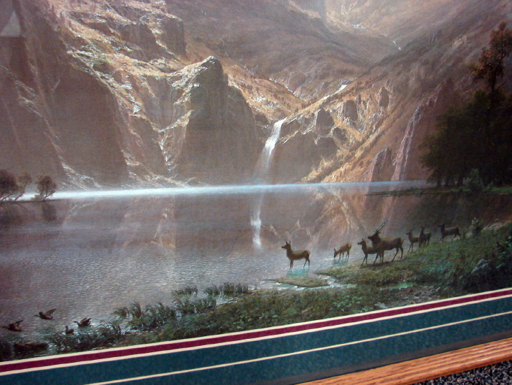 Framed Matted Among The Sierra Nevada Mountains California Artwork Albert Bierstadt, Moose-R-Us.Com Log Cabin Decor