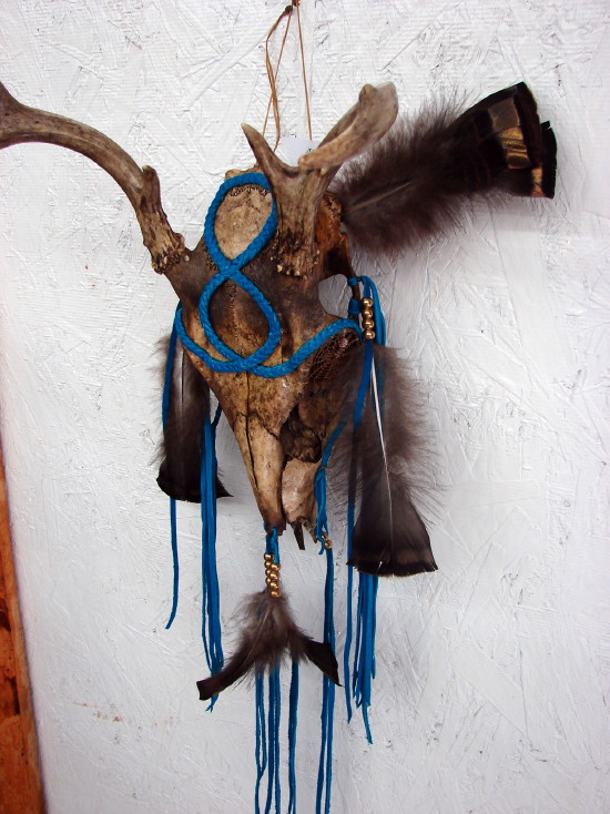 Deluxe Authentic Native American Indian Navajo Prayer Smudge Feather Fan -   Log Cabin Decor