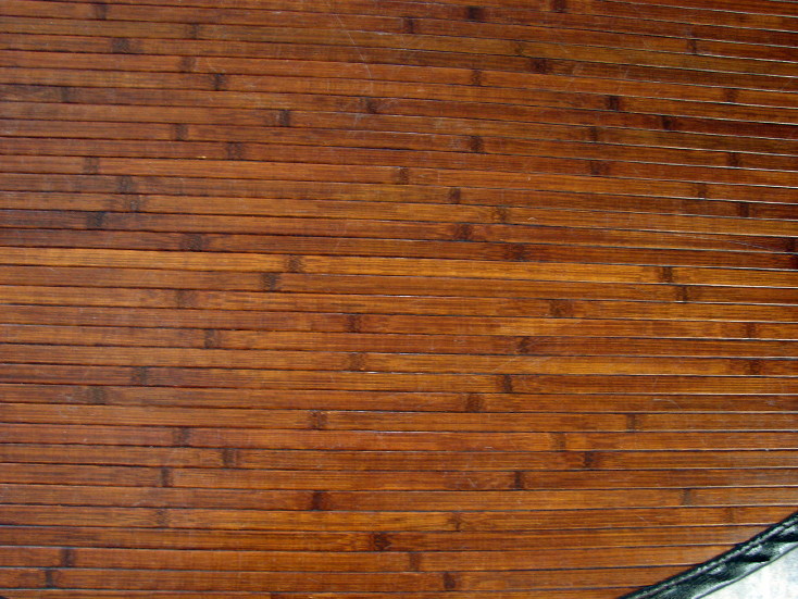 Gorgeous Pier 1 Bamboo Wood Slat Round Accent Rug 6 Foot Diameter, Moose-R-Us.Com Log Cabin Decor