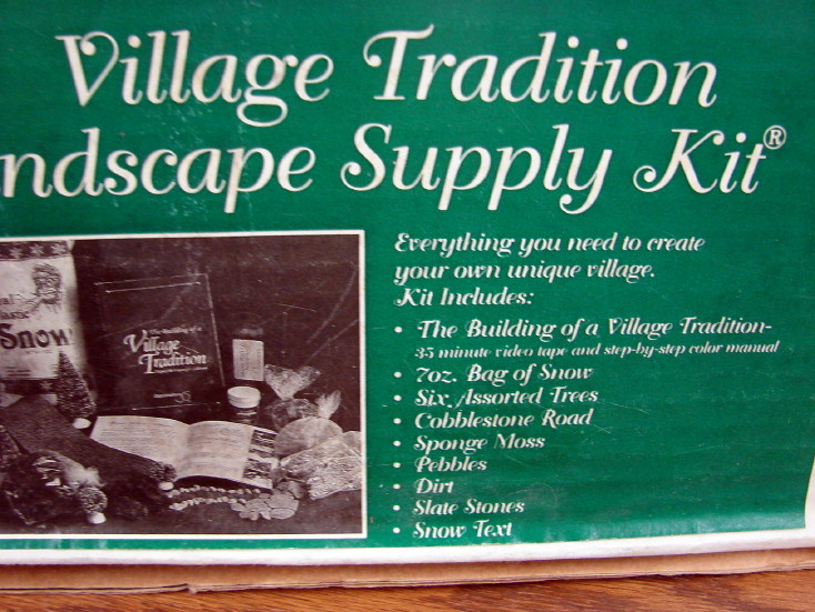 Vintage Dept 56 Village Tradition Landscaping Supply Kit NIB Snow Road Rocks Moss Trees, Moose-R-Us.Com Log Cabin Decor