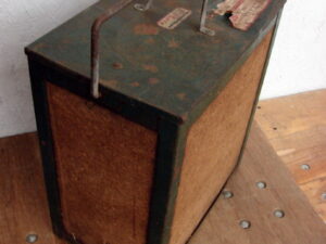 Antique Primitive Refrigerator Cooler Paper Pulp Kary Kold Mpls Shipping Label