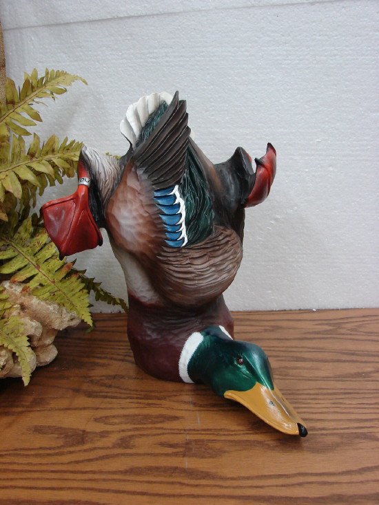 Ducks Unlimited Loon Lake Decoy Co. Frozen Lake Mallard Door Stop Retired -   Log Cabin Decor