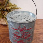 Vintage Galvanized 480 Tin Frabill's Full Floating Min-O-Life Minnow Bucket Complete