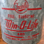 Vintage Galvanized 480 Tin Frabill's Full Floating Min-O-Life Minnow Bucket Complete - Image 2