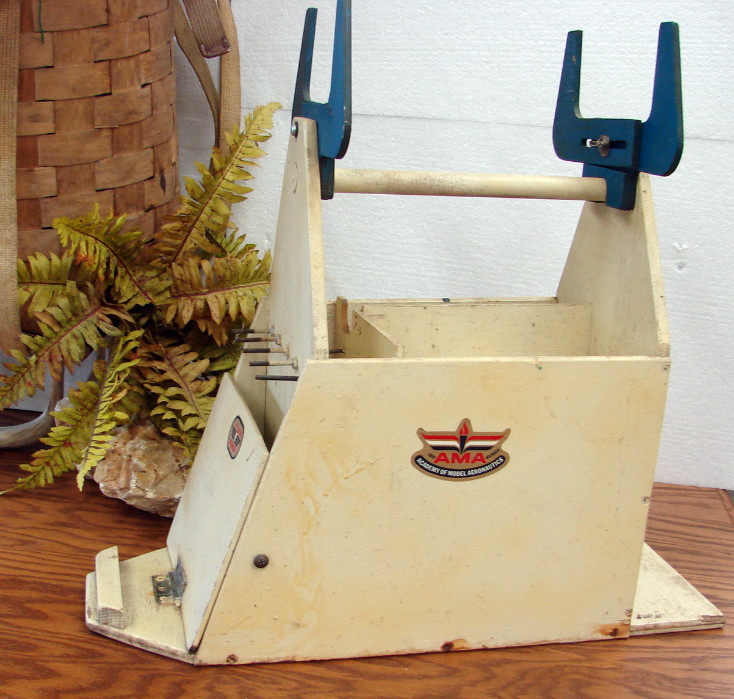 Primitive Model Airplane Carry Case Wooden Box Display, Moose-R-Us.Com Log Cabin Decor