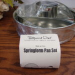 Pampered Chef 3 Piece Cake Springform Pan Set NOS Valtrompia Bread Tube