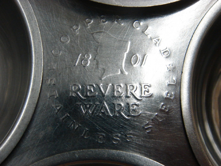 Vintage Copper Clad Revere Ware Egg Poacher 5 Piece Fits 8" Pan - Image 2