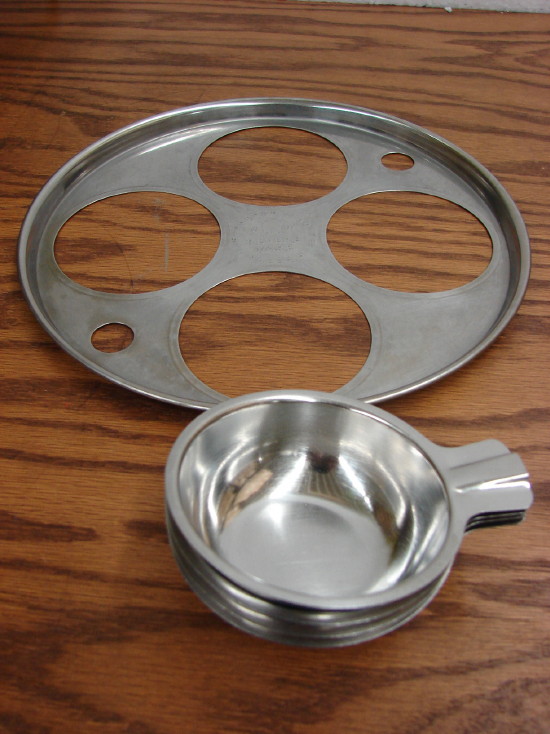 Vintage Copper Clad Revere Ware Egg Poacher 5 Piece Fits 8" Pan - Image 3