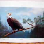 Numbered Leo Stans His Domain Eagle Print Artwork