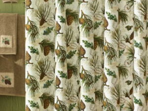 Shower Curtain -  Log Cabin Decor