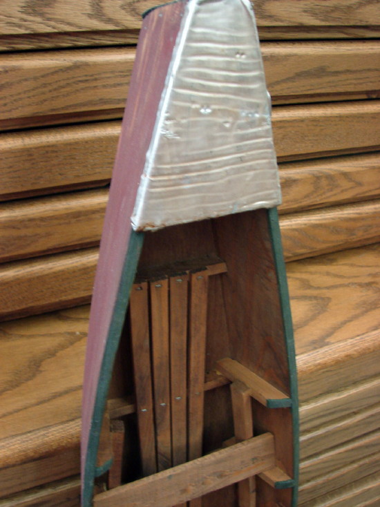Vintage 47&#8243; Wood Boat Display Wooden Sample Duck Hunting Boat Waterfowl, Moose-R-Us.Com Log Cabin Decor