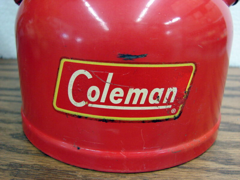 Vintage 1959 Coleman 200A Red Single Mantle Camping Lantern Complete PYREX Globe 05/59, Moose-R-Us.Com Log Cabin Decor
