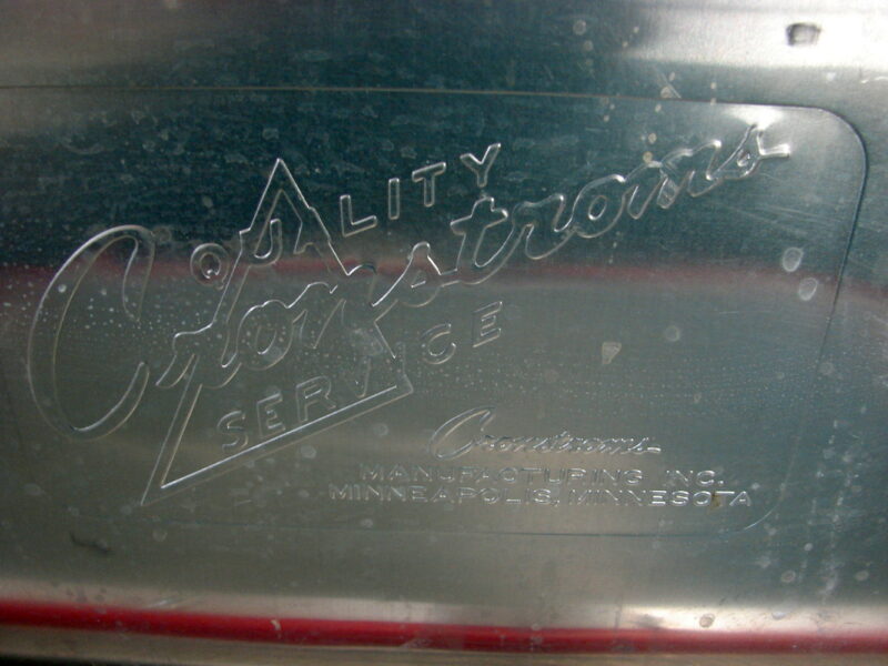 Vintage Retro Mid Century Cronstoms Cronco Aluminum Cooler Ice Chest Awesome, Moose-R-Us.Com Log Cabin Decor